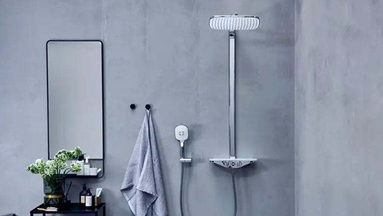 HANSA EMOTION sprchová nástěnná termostatická baterie, bílá/chrom 5863017182 Obrázek - fotka