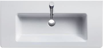 CONCEPT 300 umyvadlo 100 cm, s otvorem pro baterii a přepadem, Cataglaze 100CO300 Obrázek - fotka