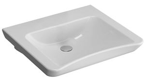 CONCEPT 100 bezbariérové umyvadlo 60 cm, bez otvoru pro baterii, bez přepadu