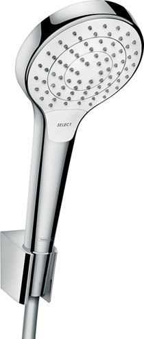 HANSGROHE CROMA SELECT S VARIO 3JET sprchová souprava 3-dílná, ruční sprcha pr. 110 mm, 3 proudy, hadice, držák, bílá/chrom 26421400 Obrázek - Hlavní obrázek