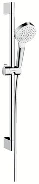 HANSGROHE CROMETTA 1JET sprchová souprava 3-dílná, ruční sprcha pr. 100 mm, tyč, hadice, Green, bílá/chrom