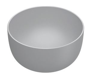 CATALANO SFERA umyvadlová mísa 42 cm, bez přepadu, Cataglaze+Silver Titanium, cement matt