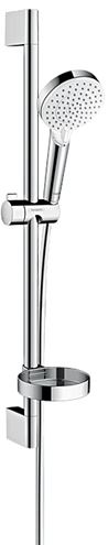 HANSGROHE CROMETTA VARIO 2JET sprchová souprava 3-dílná, ruční sprcha pr. 110 mm, 2 proudy, tyč, hadice, bílá/chrom 26532400 Obrázek - Hlavní obrázek