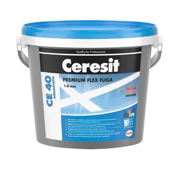 CERESIT CE 40 AQUASTATIC flexibilní spárovací hmota pro spáry 1-8 mm, 2 kg, šedá