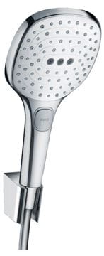 HANSGROHE RAINDANCE SELECT E 120 3JET sprchová souprava 3-dílná, ruční sprcha 120x120 mm, 3 proudy, hadice, držák, chrom