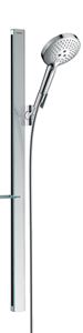 HANSGROHE RAINDANCE SELECT E 120 3JET sprchová souprava 4-dílná, ruční sprcha pr. 125 mm, 3 proudy, tyč, hadice, polička, chrom