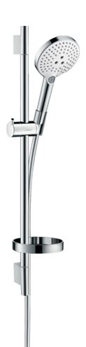 HANSGROHE RAINDANCE SELECT S 120 3JET sprchová souprava 4-dílná, ruční sprcha pr. 125 mm, 3 proudy, tyč, hadice, mýdlenka, bílá/chrom 26630400 Obrázek - Hlavní obrázek