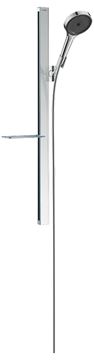 HANSGROHE RAINFINITY 130 3JET sprchová souprava 4-dílná, ruční sprcha pr. 130 mm, 3 proudy, tyč, hadice, polička, EcoSmart, chrom