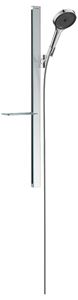 HANSGROHE RAINFINITY 130 3JET sprchová souprava 4-dílná, ruční sprcha pr. 130 mm, 3 proudy, tyč, hadice, polička, EcoSmart, chrom