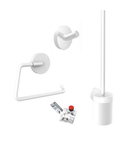 EMCO CONCEPT WHITE sada koupelnových doplňků, matná bílá CW439813900 Obrázek - Hlavní obrázek