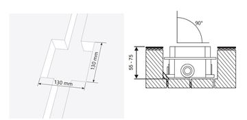 RAVAK R-BOX RB 07A.50 montážní těleso G 1/2  X070427 Technický nákres