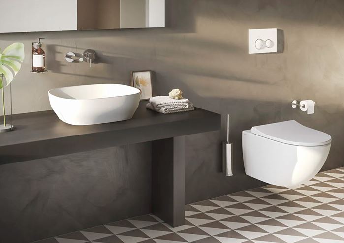 VITRA OUTLINE umyvadlová mísa 46 cm, bez přepadu, broušená, VitrAhygiene 5994B401-0016 Obrázek - fotka