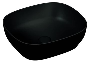 VITRA OUTLINE umyvadlová mísa 46 cm, bez přepadu, broušená, VitrAhygiene, matná černá