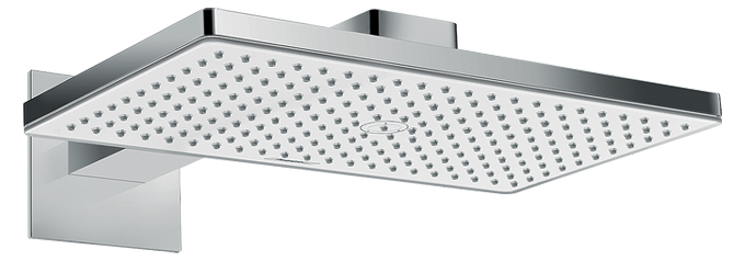 HANSGROHE RAINMAKER SELECT 460 1JET horní sprcha 466x270 mm, s ramenem, bílá/chrom 24003400 Obrázek - Hlavní obrázek