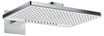 HANSGROHE RAINMAKER SELECT 460 3JET horní sprcha 460x300 mm, 3 proudy, s ramenem, bílá/chrom