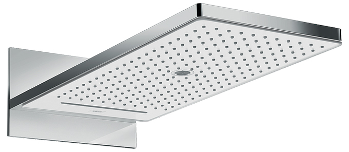 HANSGROHE RAINMAKER SELECT 580 3JET horní sprcha 586x258 mm, 3 proudy, EcoSmart, bílá/chrom 24011400 Obrázek - Hlavní obrázek