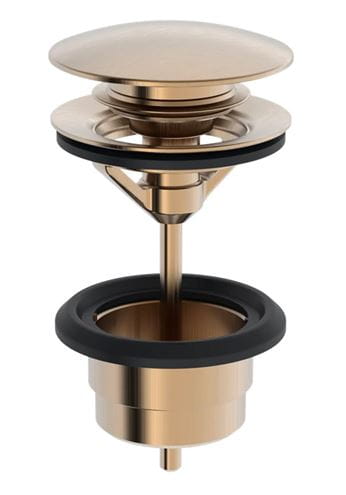 HANSA umyvadlová výpust, click-clack, s přepadem, broušený bronz  0764010081 Obrázek - Hlavní obrázek