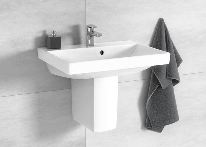 VILLEROY & BOCH SUBWAY 2.0 polosloup pro umyvadlo, CeramicPlus, alpská bílá 522200R1 Obrázek - fotka