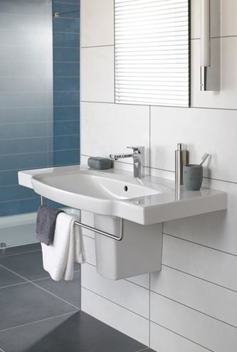 VILLEROY & BOCH SUBWAY 2.0 polosloup pro umyvadlo, CeramicPlus, alpská bílá 524400R1 Obrázek - fotka