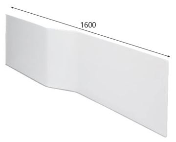 JIKA TIGO čelní panel k vaně 160 cm, levý  H2962930000001 Technický nákres