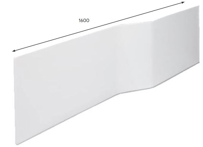 JIKA TIGO čelní panel k vaně 160 cm, pravý  H2962940000001 Technický nákres