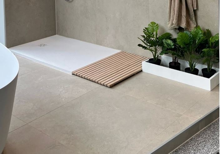 CONCEPT 200 sprchová vanička 80x100 cm, litý mramor, samonosná, mat light dove grey 08DW08O2-81 Obrázek - fotka