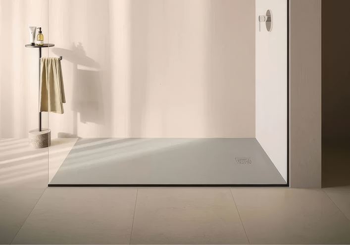 CONCEPT 200 sprchová vanička 90x90 cm, litý mramor, samonosná, mat light dove grey 09DW09O2-81 Obrázek - fotka