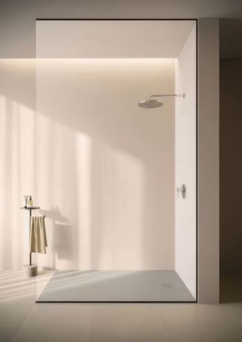CONCEPT 200 sprchová vanička 90x90 cm, litý mramor, samonosná, mat light dove grey 09DW09O2-81 Obrázek - fotka