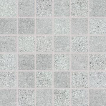 RAKO CEMENTO mozaika 30x30(5x5) cm, lepená na síti, mat reliéf, šedá