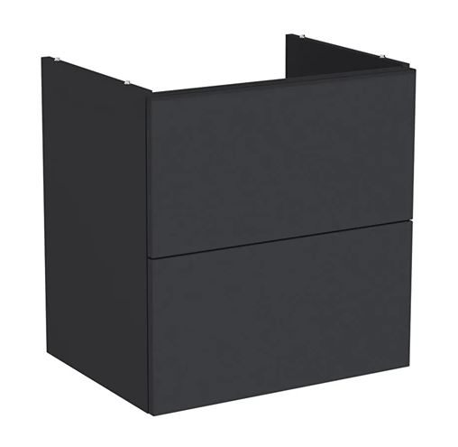 VITRA METROPOLE PURE skříňka pod umyvadlo 58x60x45 cm, 2 zásuvky, Push-open, s osvětlením, matný grafit 67409 Obrázek - Hlavní obrázek