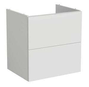 VITRA METROPOLE PURE skříňka pod umyvadlo 58x60x45 cm, 2 zásuvky, Push-open, s osvětlením, matná šedá