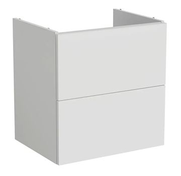 VITRA METROPOLE PURE skříňka pod umyvadlo 58x60x45 cm, 2 zásuvky, Push-open, s osvětlením, matná šedá
