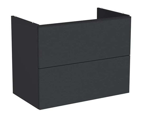 VITRA METROPOLE PURE skříňka pod umyvadlo 78x60x45 cm, 2 zásuvky, Push-open, s osvětlením, matný grafit 67410 Obrázek - Hlavní obrázek