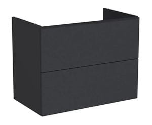 VITRA METROPOLE PURE skříňka pod umyvadlo 78x60x45 cm, 2 zásuvky, Push-open, s osvětlením, matný grafit