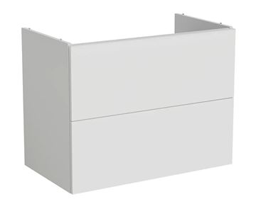 VITRA METROPOLE PURE skříňka pod umyvadlo 78x60x45 cm, 2 zásuvky, Push-open, s osvětlením, matná šedá