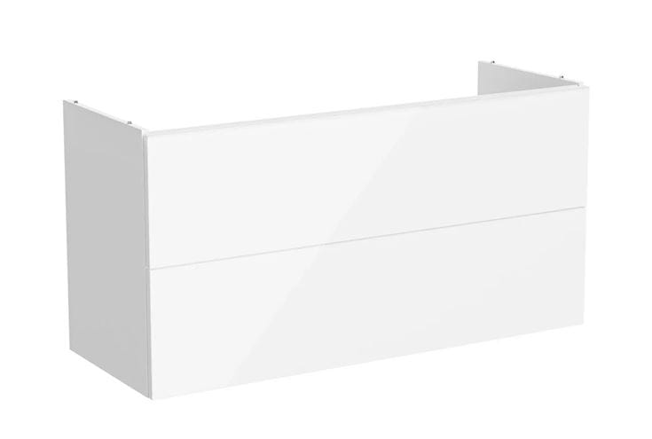 VITRA METROPOLE PURE skříňka pod umyvadlo 118x60x45 cm, 2 zásuvky, Push-open, s osvětlením, lesklá bílá 67423 Obrázek - Hlavní obrázek