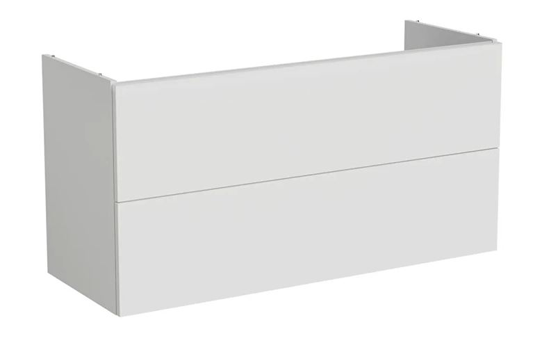 VITRA METROPOLE PURE skříňka pod umyvadlo 118x60x45 cm, 2 zásuvky, Push-open, s osvětlením, matná šedá 67401 Obrázek - Hlavní obrázek