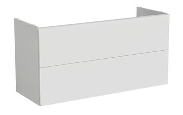 VITRA METROPOLE PURE skříňka pod umyvadlo 118x60x45 cm, 2 zásuvky, Push-open, s osvětlením, matná šedá
