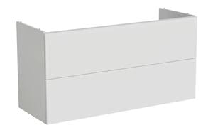 VITRA METROPOLE PURE skříňka pod umyvadlo 118x60x45 cm, 2 zásuvky, Push-open, s osvětlením, matná šedá