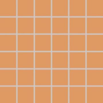 RAKO COLOR TWO mozaika 30x30(5x5) cm, lepená na síti, mat, světle oranžová