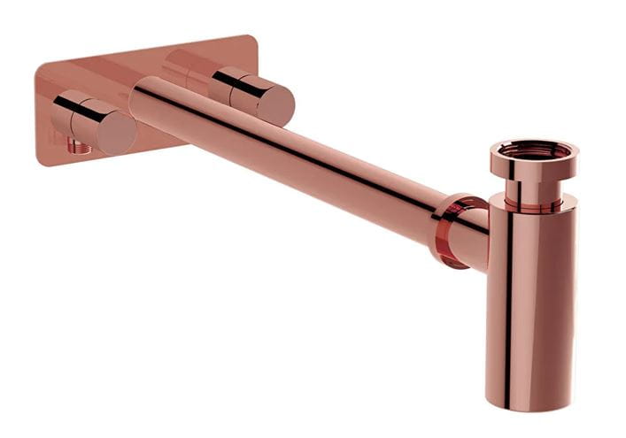 VITRA designová sada sifonu k umyvadlu s rohovými ventily, DN32, s převlečnou maticí 5/4, lesklá měděná A4515929 Obrázek - Hlavní obrázek