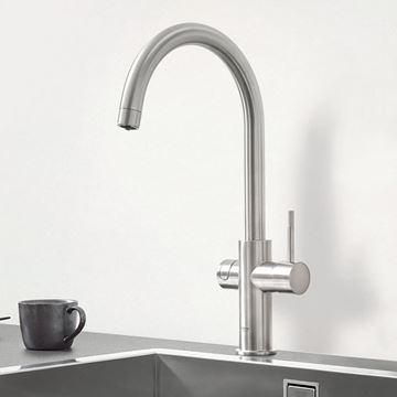 GROHE BLUE PROFESSIONAL dřezové elektronická baterie, s filtračním a chladícím zařízením, Bluetooth, napájení ze sítě, supersteel 31323DC2 Obrázek - fotka