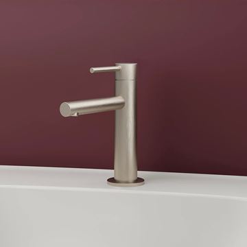 VITRA ORIGIN umyvadlová stojánková baterie, kartáčovaný nikl A4255634 Obrázek - fotka