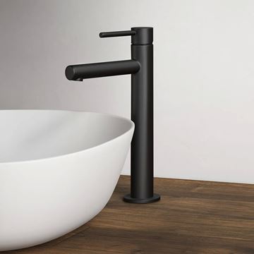 VITRA ORIGIN umyvadlová stojánková baterie, matná černá A4255736WTC Obrázek - fotka