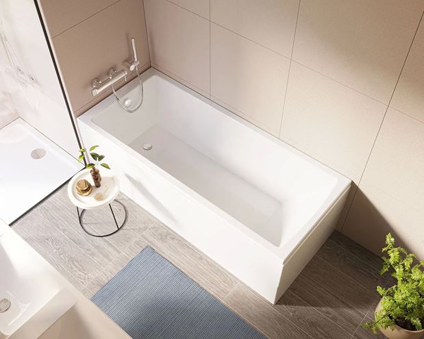 VITRA ORIGIN vanová nástěnná baterie, s přepínačem, chrom A42619 Obrázek - fotka