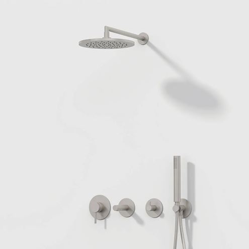 VITRA sprchové rameno 340 mm, nástěnné, kartáčovaný nikl A4263134 Obrázek - fotka