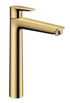 HANSGROHE TALIS E umyvadlová stojánková baterie, s odtokovou soupravou, EcoSmart, leštěný vzhled zlata