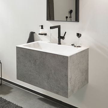 HANSGROHE FINORIS umyvadlová stojánková baterie, s vytahovací sprškou a odtokovou soupravou, EcoSmart, matná černá 76063670 Obrázek - fotka