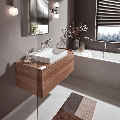 HANSGROHE VIVENIS umyvadlová stojánková baterie, s odtokovou soupravou, EcoSmart, chrom 75020000 Obrázek - fotka