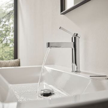 HANSGROHE FINORIS umyvadlová stojánková baterie, s odtokovou soupravou, EcoSmart, chrom 76010000 Obrázek - fotka